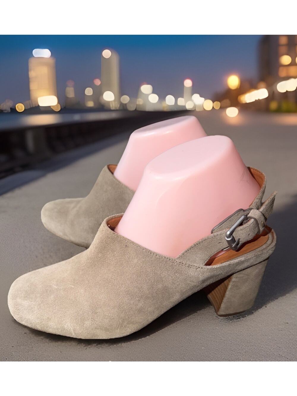 Womens Gentle Souls Kenneth Cole Tami Slingback Heel Mule Sz 8.5
